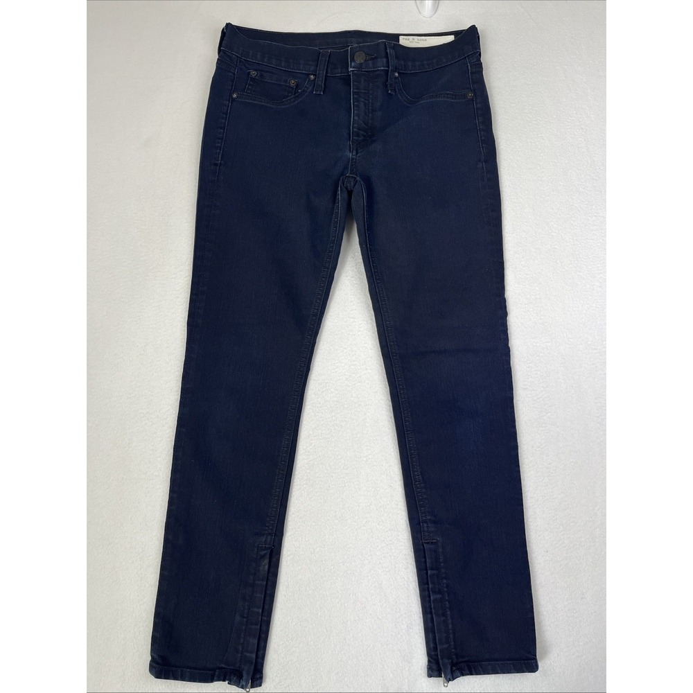 Rag and Bone Skinny Zipper Capri Jeans Women's Size 29 EUC